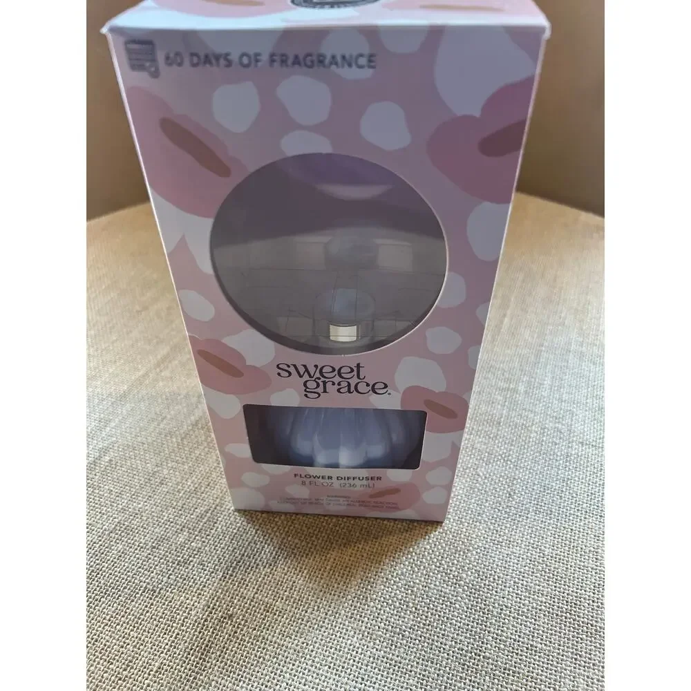 Sweet Grace Diffuser Oil in white vase only. No flower.